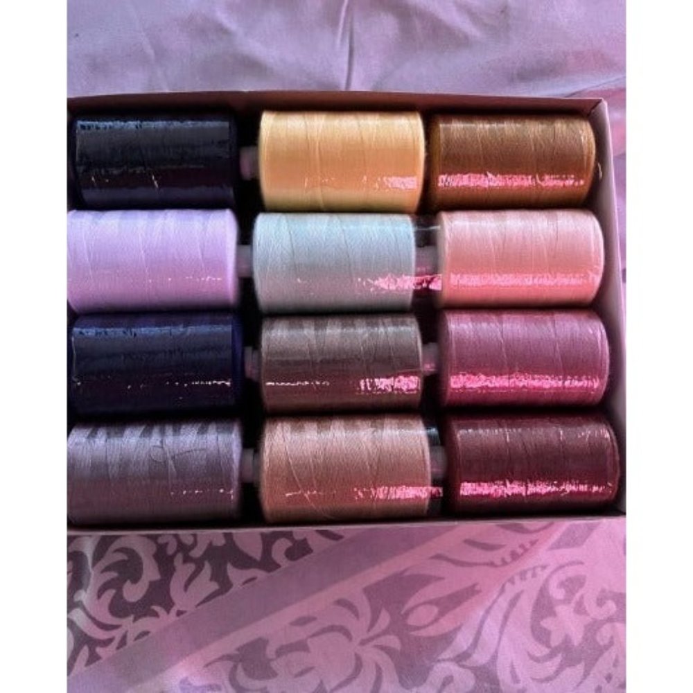 Sewing Thread - 24 Polyester Threads for Hand Stitching, Quilting & Sewing